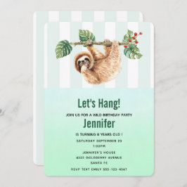 Niedliche Neigung zum Geburtstag im Wasser Einladung