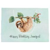 Niedliche Neigung zum Geburtstag im Wasser Große Geschenktüte (Rückseite)