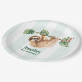 Niedliche Neigung zum Geburtstag im Wasser Pappteller (Schrägansicht)