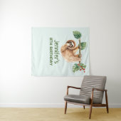 Niedliche Neigung zum Geburtstag im Wasser Wandteppich (Beispiel (Horizontal))