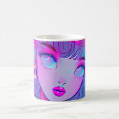 Niedliche Neon Anime Girl Kaffee Tasse (Mittel)