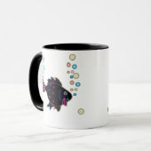 Niedliche Neon Fish Tasse (Vorderseite Links)