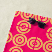 Niedliche Neon Pink Wedding Party Gefallen Persona Strandtuch (Beispiel)