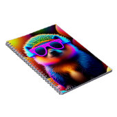 niedliche Neonbrille Igel Tiersonnenbrille lustig Notizblock (Rechte Seite)