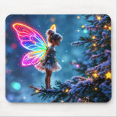 Niedliche Neonflügel aus Weihnachtsmärchen Mousepad (Vorne)
