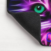 niedliche Neonkatze Mousepad (Ecke)