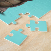 Niedliche Nerdy Schildkröte-tragende Gläser Puzzle (Seite)