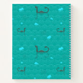 Niedliche Nessige Icebergs und FischrezeptNotebook Notizblock (Rückseite)