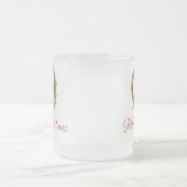 Niedliche Nest-Weihnachten Mattglastasse (Mittel)