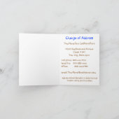 Niedliche neue Adresse in Bewegung Ankündigung (Innenseite)