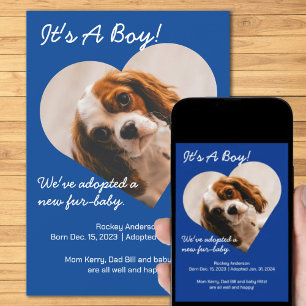 Niedliche neue Welpe Ankündigung