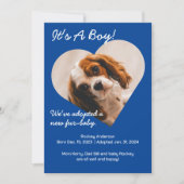 Niedliche neue Welpe Ankündigung (Vorderseite)