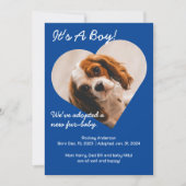 Niedliche neue Welpe Ankündigung (Vorderseite)