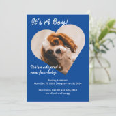 Niedliche neue Welpe Ankündigung (Stehend Vorderseite)