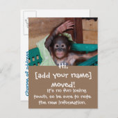 Niedliche neue Zuhause-Adressänderung Ankündigungspostkarte (Vorne/Hinten)