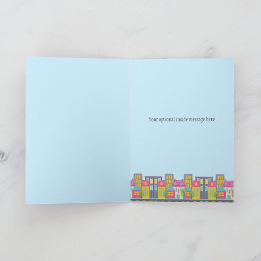 Niedliche neue Zuhause Herzlichen Glückwunsch Käuf Karte (Innenseite)