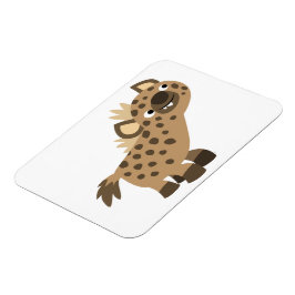 Niedliche Neugierige Cartoon Hyena Flexible Magnet