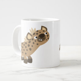 Niedliche Neugierige Cartoon Hyena Jumbo Tasse