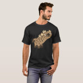 Niedliche Neugierige Cartoon Hyena T - Shirt (Vorne ganz)
