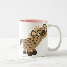 Niedliche Neugierige Cartoon Hyena Tasse