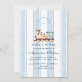 Niedliche neuronale Wasserfarbenzug Kinderdusche Einladung (Vorderseite)