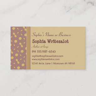 Niedliche neutrale Muster kreative Person Visitenkarte