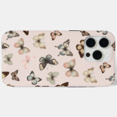 Niedliche neutrale Schmetterlinge, verdünnte Töne  Case-Mate iPhone Hülle (Rückseite (Horizontal))