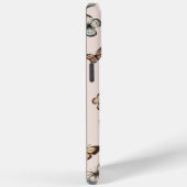 Niedliche neutrale Schmetterlinge, verdünnte Töne  Case-Mate iPhone Hülle (Rückseite / Rechts)