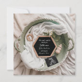 Niedliche, neutrale Schwangerschaftsankündigung Einladung (Vorderseite)