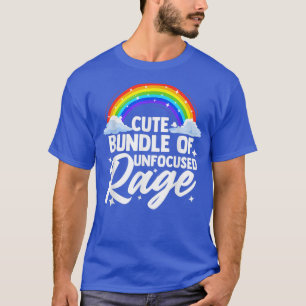 Niedliche, nicht fokussierte Rage Bundle Funny Gif T-Shirt