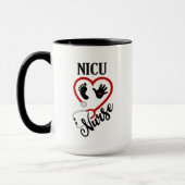 niedliche NICU-Krankenschwester, Monogramm hinzufü Tasse (Links)