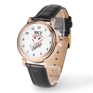 Niedliche NICU Nurse Wortart Armbanduhr