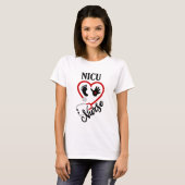 Niedliche NICU Nurse Wortart T-Shirt (Vorne ganz)