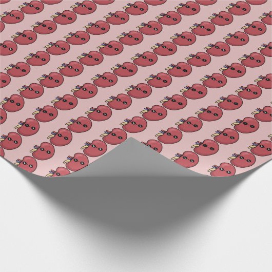 Niedliche Niere - Biologie des Menschen Geschenkpapier (Ecke)