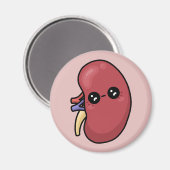 Niedliche Niere - Biologie des Menschen Magnet (Vorderseite/Rückseite)