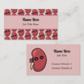 Niedliche Niere - Biologie des Menschen Visitenkarte (Vorne/Hinten)