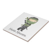 Niedliche Ninja Kids individuell anpassbare Gender Fliese (Seite)