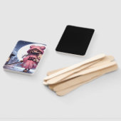 Niedliche Ninja-Kriegerin Fächer (Non-assembled)