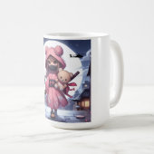 Niedliche Ninja-Kriegerin Kaffeetasse (VorderseiteRechts)