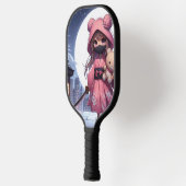Niedliche Ninja-Kriegerin Pickleball Schläger (Links)