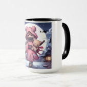 Niedliche Ninja-Kriegerin Tasse (VorderseiteRechts)