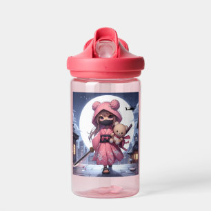 Niedliche Ninja-Kriegerin Trinkflasche