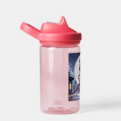 Niedliche Ninja-Kriegerin Trinkflasche (rechts)