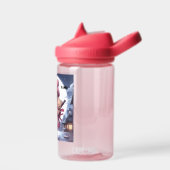 Niedliche Ninja-Kriegerin Trinkflasche (Links)