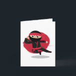 Niedliche Ninja Warrior Black & Red Kids Karte<br><div class="desc">Ein niedliches Design zum Thema Ninja. Ein Ninja Krieger Kinder Design perfekt für alle,  die Lieben Kampfkünste,  Taekwondo,  Karate,  Kung Fu,  Jujutsu und Judo. Ein schwarz-rot Samurai Kinder Design ideal für Kinder Schlafzimmerdekoration,  zurück zur Schule Accessoires,  Geburtstag und Weihnachtsgeschenke.</div>