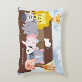 Niedliche Noah-Arche Dekokissen (Vorderseite(Vertikal))