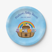 Niedliche Noah's Ark Baby Animals Paper Plate Pappteller (Vorderseite)