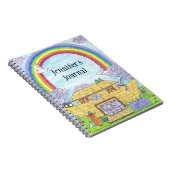 Niedliche Noah's Ark-Illustration Elefanten hippos Notizblock (Rechte Seite)