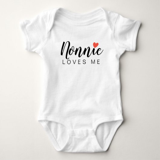 Niedliche Nonnie-Lieben Baby Strampler (Vorderseite)
