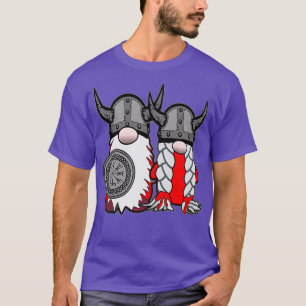 Niedliche nordische Gnome Viking Tomte Couple Skan T-Shirt